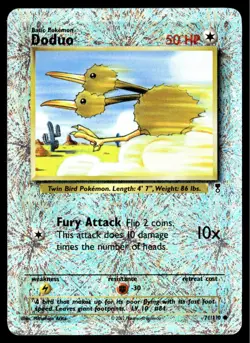 ✅Pokemon 2002 Legendary Collection Doduo Reverse Holo 71/110 ✅WOTC✅VINTAGE✅2BW✅ - Image 1