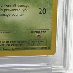 PSA 10 Gem Mint Bulbasaur 44/102 Base Set Unlimited Pokemon TCG - Image 4