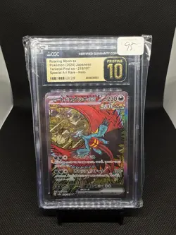 CGC 10 PRISTINE Pokemon Roaring Moon 218 SAR Terastal Festival EX Japanese - Image 1