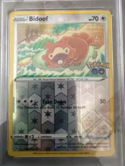 Bidoof (Peelable Ditto) 059/078 Pokemon GO Reverse Holo - Image 3