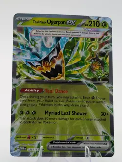 Teal Mask Ogerpon EX Twilight Masquarade Pokemon 025/167 Holo Double Rare - Image 1