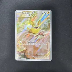 Pokemon Phantasmal Flames Yamper Illustration Rare IR 099/094 NM - Image 1