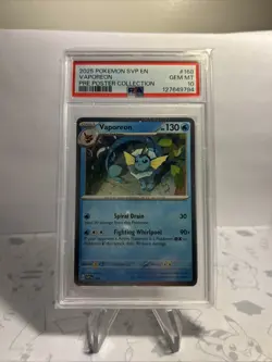 VAPOREON 168 POKEMON 2025 SVP EN-SV BLACK STAR PROMO PSA 10 SWIRL - Image 2