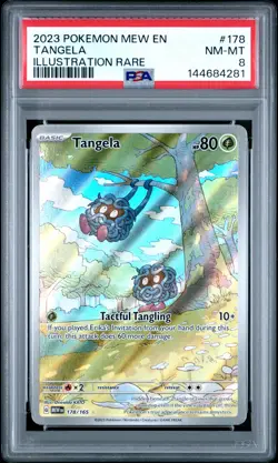 Tangela 178/165 Illustration Rare 151 Pokemon PSA 8 - Image 1