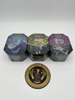 Pokemon TCG Azure Legends Tin Set of 3 - International Version - Factory Sealed - Image 1