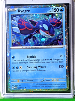 Kyogre (Cosmos Holo) 034/132 Promo Mega Evolution Knock Out Collection Pokemon - Image 1