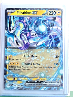 Miraidon ex 079/197 SV03: Obsidian Flames Holo Double Rare NM Pokemon TCG - Image 1