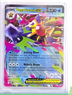 Mega Starmie ex 021/088 Me03: Perfect Order Holo Double Rare NM Pokemon TCG - Image 1