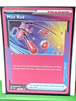 Max Rod 116/131 Sv: Prismatic Evolutions Holo Ace SPEC Rare Pokemon Near Mint - Image 1