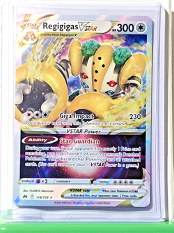 Regigigas VSTAR 114/159 SWSH: Crown Zenith Holo Ultra Rare NM Pokemon TCG - Image 1