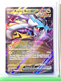 Raging Bolt ex 123/162 SV05: Temporal Forces Holo Double Rare NM Pokemon TCG - Image 1