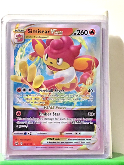 Simisear VSTAR 023/159 SWSH: Crown Zenith Holo Full Art Ultra Rare NM Pokemon - Image 1