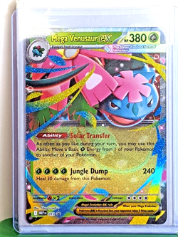 Mega Venusaur ex 013 Me: Mega Evolution *Black Star Promo* Holo Pokemon TCG NM - Image 1