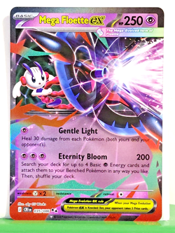 Mega Floette ex 035/086 Me04: Chaos Rising Holo Double Rare NM Pokemon TCG - Image 1