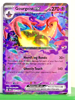 Gourgeist ex 041/086 Me04: Chaos Rising Holo Double Rare NM Pokemon TCG - Image 1