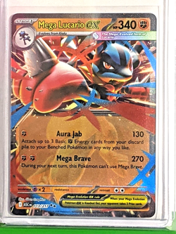 Mega Lucario ex 113/217 Me: Ascended Heroes Holo Double Rare NM Pokemon TCG - Image 1