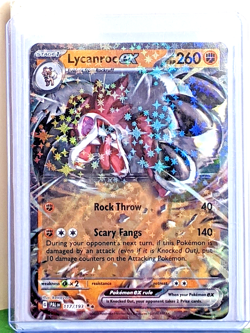 Lycanroc ex 117/193 Sv02: Paldea Evolved Holo Double Rare NM Pokemon TCG - Image 1