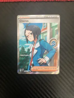 Cheren 258/217 Ultra Rare Ascended Heroes Pokemon Holo Near Mint - Image 1
