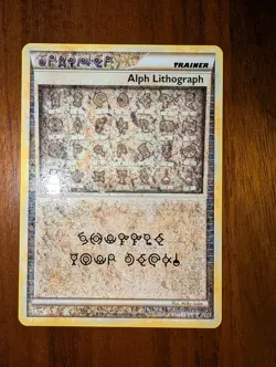 Nintendo Alph Lithograph FOUR HeartGold SoulSilver Reverse Holo Rare Eng 2010 - Image 1