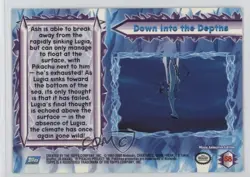 Down Into The Depths Topps Pokemon Movie 2000 #58 2000 - Image 2