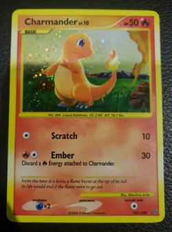Pokemon TCG Charmander Stormfront Secret Rare 101/100 Holofoil -NM - Image 1