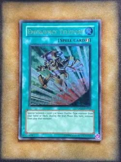 Yugioh Emergency Teleport TDGS-EN053 Ultimate Rare LP - Image 1