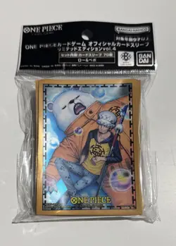 One Piece Card Game Official Card Sleeve Limited Edition Vol.4 LAW and BEPO - Image 1