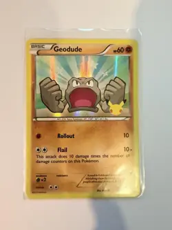 Pokemon Geodude Holo Promo Card 43/83 20th Anniversary Generations - Image 1