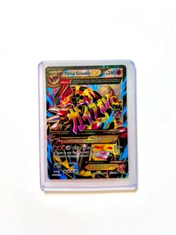 Pokemon Primal Groudon EX Full Art Ultra Rare Holo 151/160 XY Primal Clash Card - Image 1
