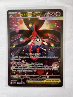 Mega Floette Ex SIR 117/086 Pokemon Card Chaos Rising English - Image 1
