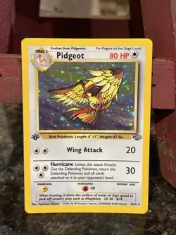 Pokemon TCG: Pidgeot (8/64), Jungle Set, Rare Holo, 1st Edition, NM/VLP - Image 1