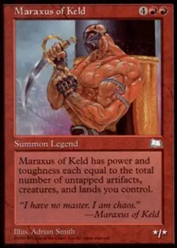 4x MTG Maraxus of Keld, Light Play, English Weatherlight - Image 1