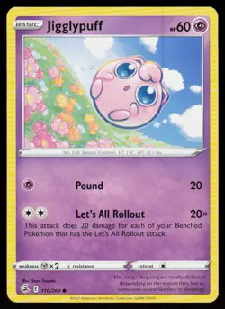 Jigglypuff 110/264 Common Fusion Strike Pokemon Near Mint - Image 1