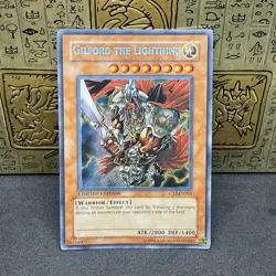 Yugioh Gilford the Lightning CT2-EN001 Secret Rare HP - Image 1