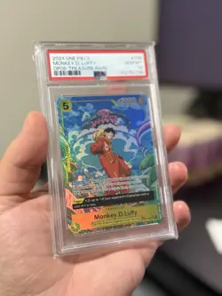 2024 One Piece OP-08 EN Treasure Rare OP07-109 Monkey D. Luffy PSA 10 GEM MINT - Image 1