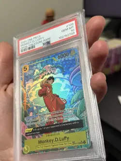 2024 One Piece OP-08 EN Treasure Rare OP07-109 Monkey D. Luffy PSA 10 GEM MINT - Image 2