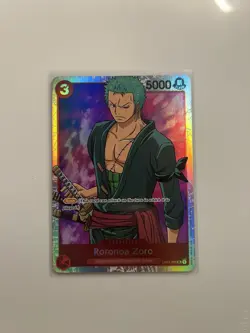 Roronoa Zoro OP01-025 Romance Dawn Super Rare One Piece TCG English - Image 1
