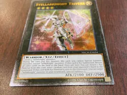 2 X LOT Yugioh Stellarknight Triverr NECH-EN054 Ultimate Rare VLP + Ultra NM - Image 3