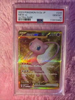 2023 Pokemon SV2a JP Mew ex Ultra Rare PSA 10 Gem Mint Card - Image 1