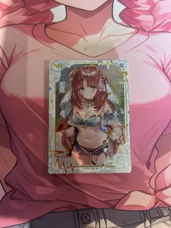 WAIFU Charm Of The Goddess Genshin Impact NR Rare Hit card. Sexy Anime Girl - Image 1