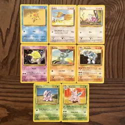 Pokemon Base Set Lot Of 8 Cards (1999) NM - Image 1