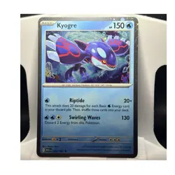 Kyogre 034/132 Mega Evolution Cosmo Holo Pokemon TCG Card - Image 1