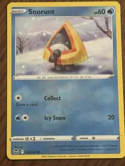 Snorunt Reverse Holo - 041/195 - Silver Tempest Pokemon Card 2022 - Image 1