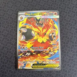 Mega Emboar EX 273/217 Full Art Holo Fire Pokemon Card 380 HP English - Image 2