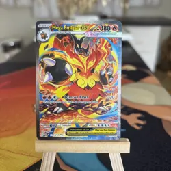 Mega Emboar EX 273/217 Full Art Holo Fire Pokemon Card 380 HP English - Image 4