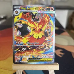 Mega Emboar EX 273/217 Full Art Holo Fire Pokemon Card 380 HP English - Image 5