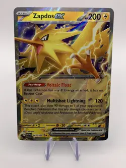 Zapdos Ex 145/165 - Double Rare Scarlet & Violet 151 Pokemon Card - Image 1
