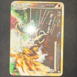 Pokemon Ho-Oh Legend Bottom Card 112/123 HeartGold SoulSilver TCG Bottom MP - Image 1