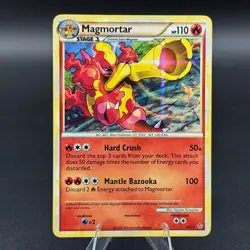 Magmortar 2/95 Holo Foil Rare Pokemon TCG HGSS Unleashed Card 2010 - Image 1