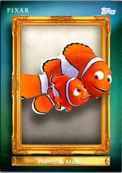 2026 Topps Disney Neon FF-32 Nemo & Marlin Family First Insert Card NM - Image 1
